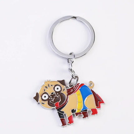 Pug Keychain