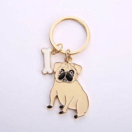 Pug Keychain