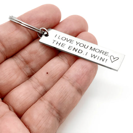 I Love You More Keychain