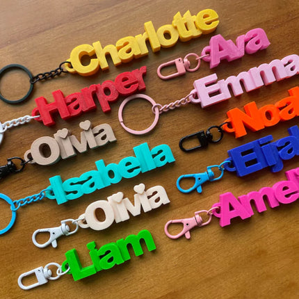 Name Keychain For Backpack