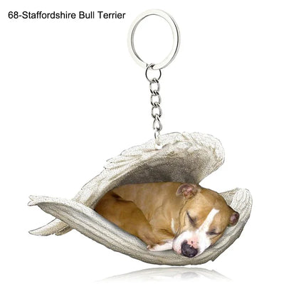 Sleeping Angel Acrylic Keychain