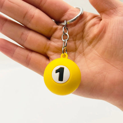 Pool Ball Keychain