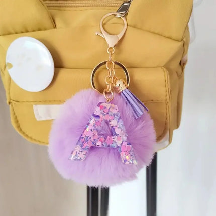 Resin Letter Keychain