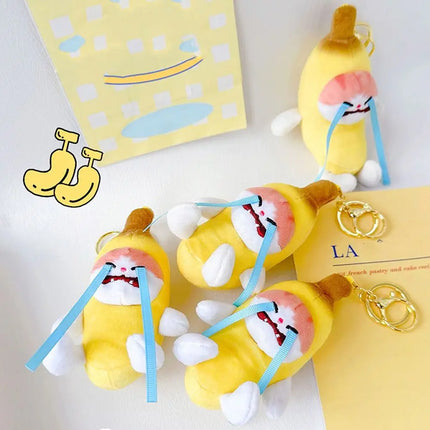 Banana Cat Keychain
