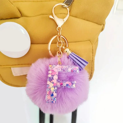 Resin Letter Keychain