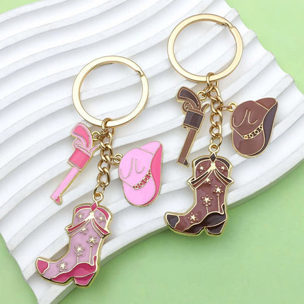 Cowboy Boot Keychain