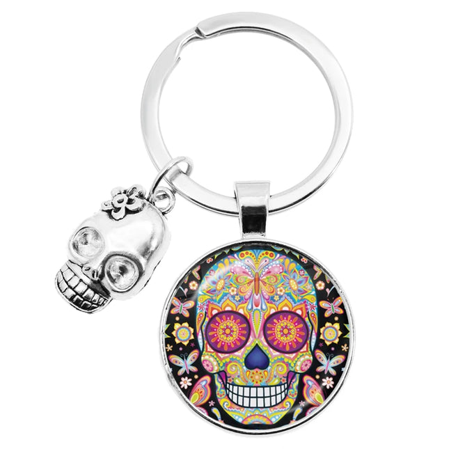 Sugar Skull Keychain