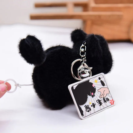 Plush Cat Keychain