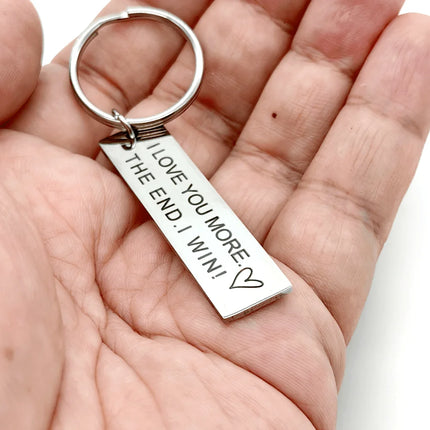 I Love You More Keychain
