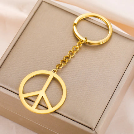 Peace Sign Keychain