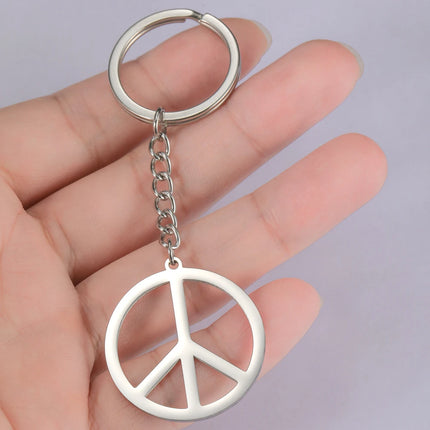 Peace Sign Keychain