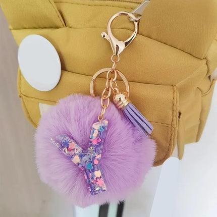 Resin Letter Keychain