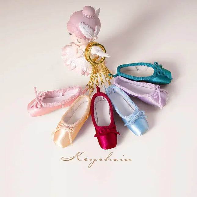 Pointe Shoe Keychain