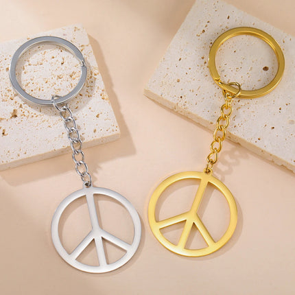 Peace Sign Keychain