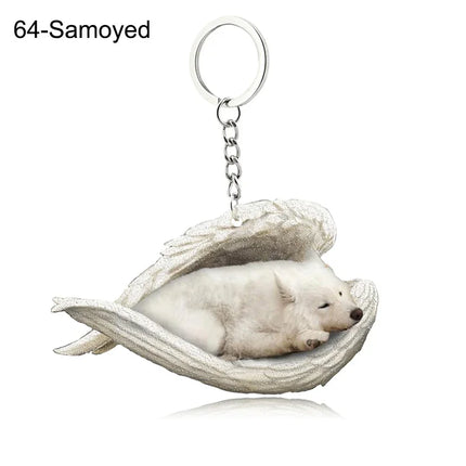 Sleeping Angel Acrylic Keychain