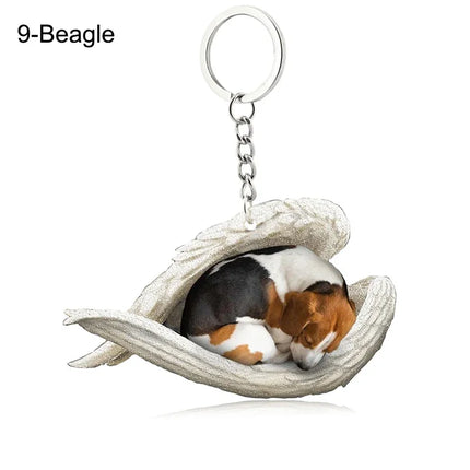 Sleeping Angel Acrylic Keychain