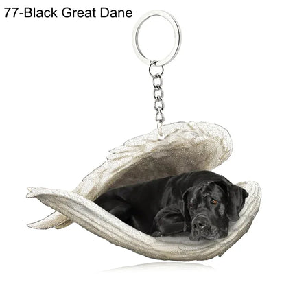 Sleeping Angel Acrylic Keychain