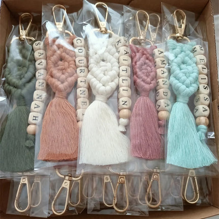 Macrame Keychain With Name