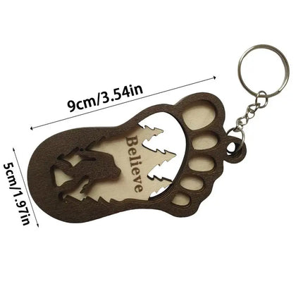 Bigfoot Keychain
