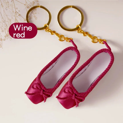 Pointe Shoe Keychain