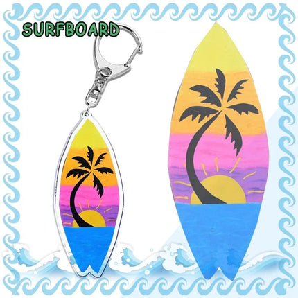 Surfing Keychain