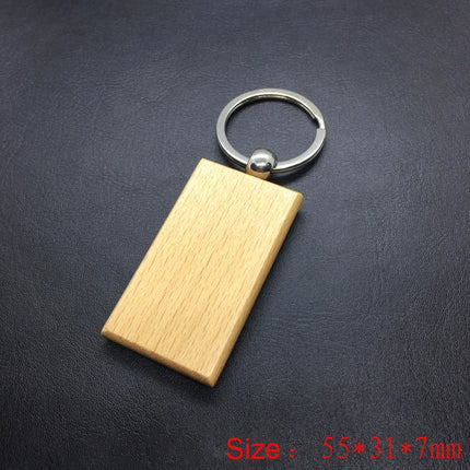 Wood Burned Keychain