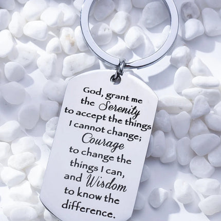 Serenity Prayer Keychain