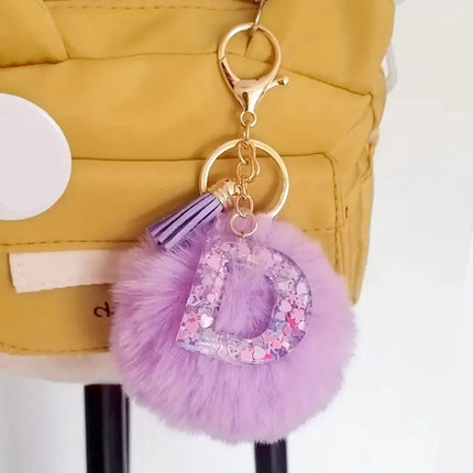 Resin Letter Keychain