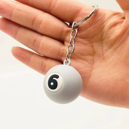 Pool Ball Keychain