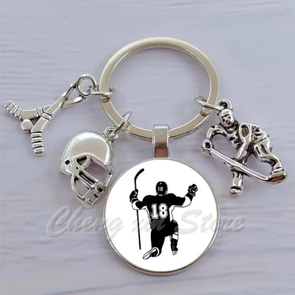 Hockey Keychain