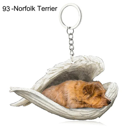 Sleeping Angel Acrylic Keychain