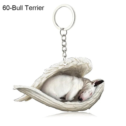 Sleeping Angel Acrylic Keychain