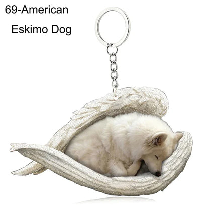 Sleeping Angel Acrylic Keychain