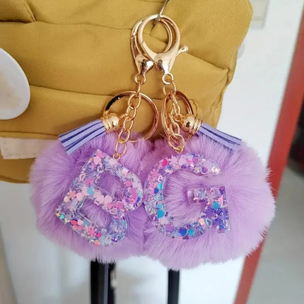 Resin Letter Keychain