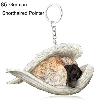 Sleeping Angel Acrylic Keychain