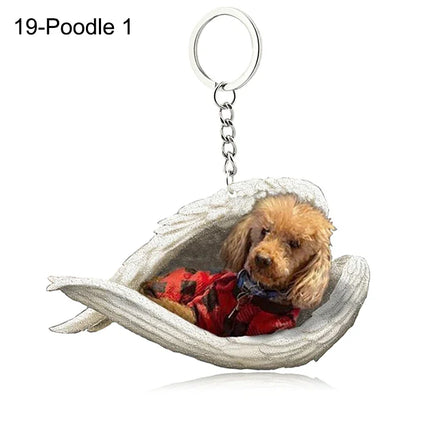Sleeping Angel Acrylic Keychain