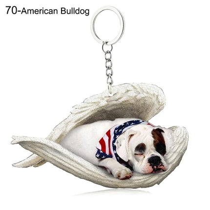 Sleeping Angel Acrylic Keychain