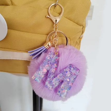 Resin Letter Keychain