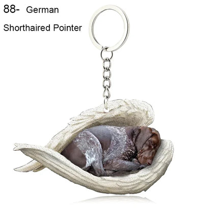 Sleeping Angel Acrylic Keychain