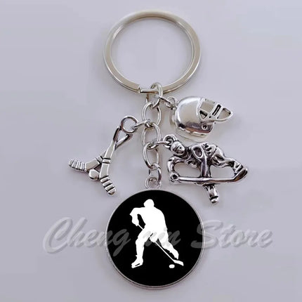 Hockey Keychain
