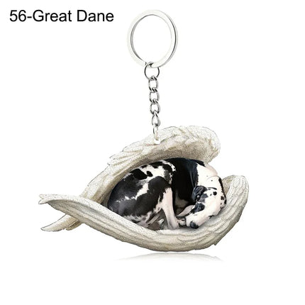 Sleeping Angel Acrylic Keychain