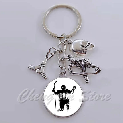 Hockey Keychain