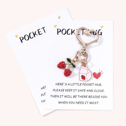 Strawberry Milk Keychain