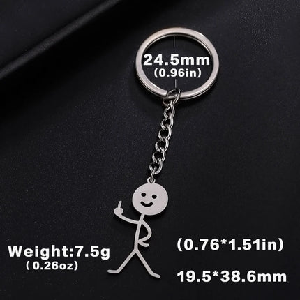 Middle Finger Keychain