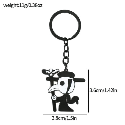 Plague Doctor Keychain