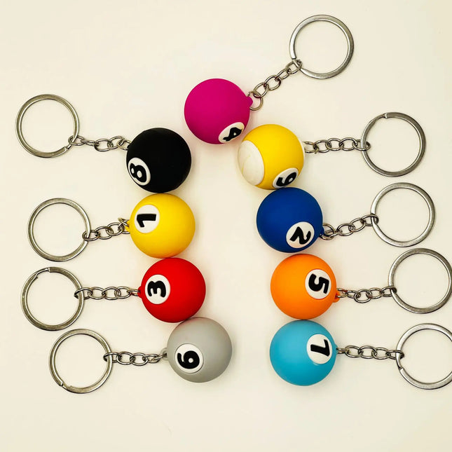 Pool Ball Keychain