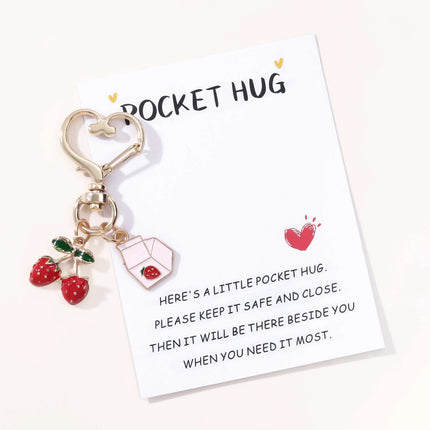 Strawberry Milk Keychain