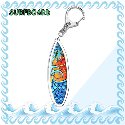 Surfing Keychain