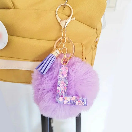 Resin Letter Keychain