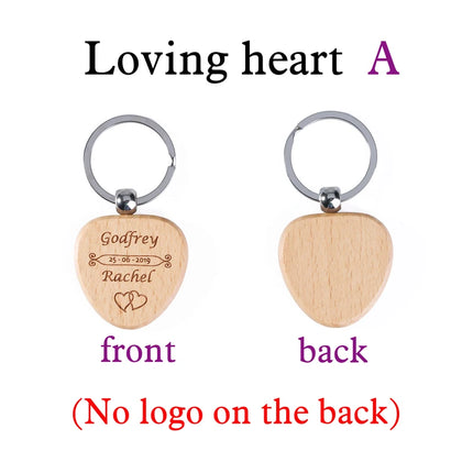 Wood Burned Keychain